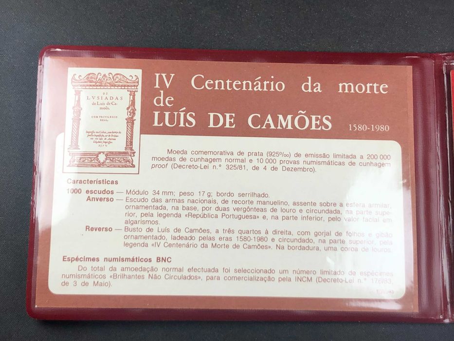 Várias carteiras vazias para moedas de escudos - OFICIAIS