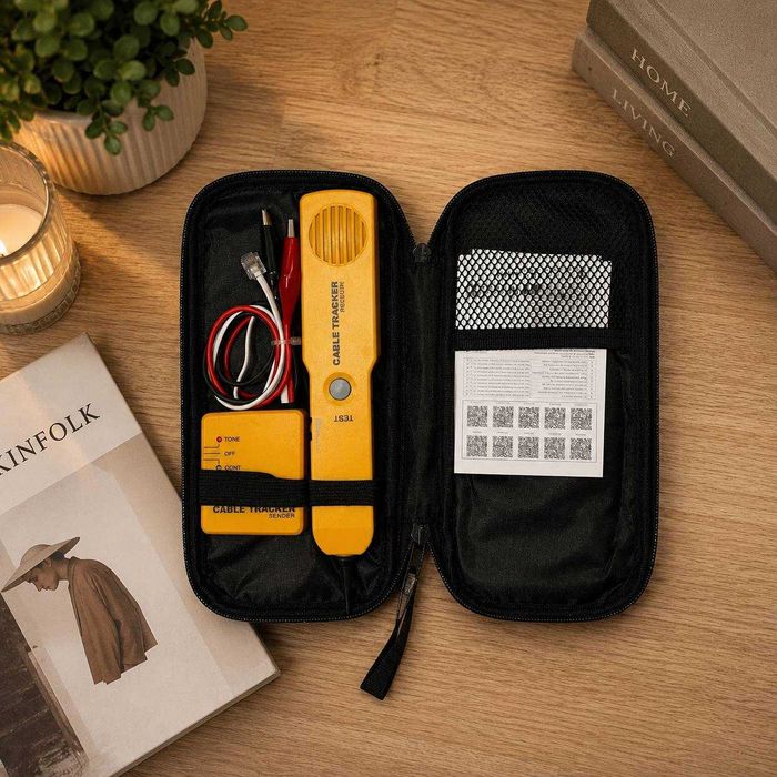 Szukacz Przewodów Cable Tracker Tester Kabli RJ11 RJ45