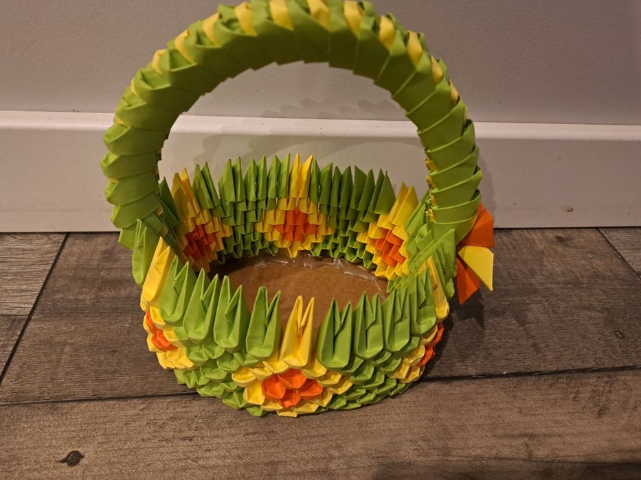 Koszyczek origami modułowe