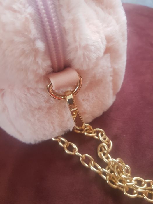 Piekna różowa torebeczka dla dziewczynki z oczami, h&m