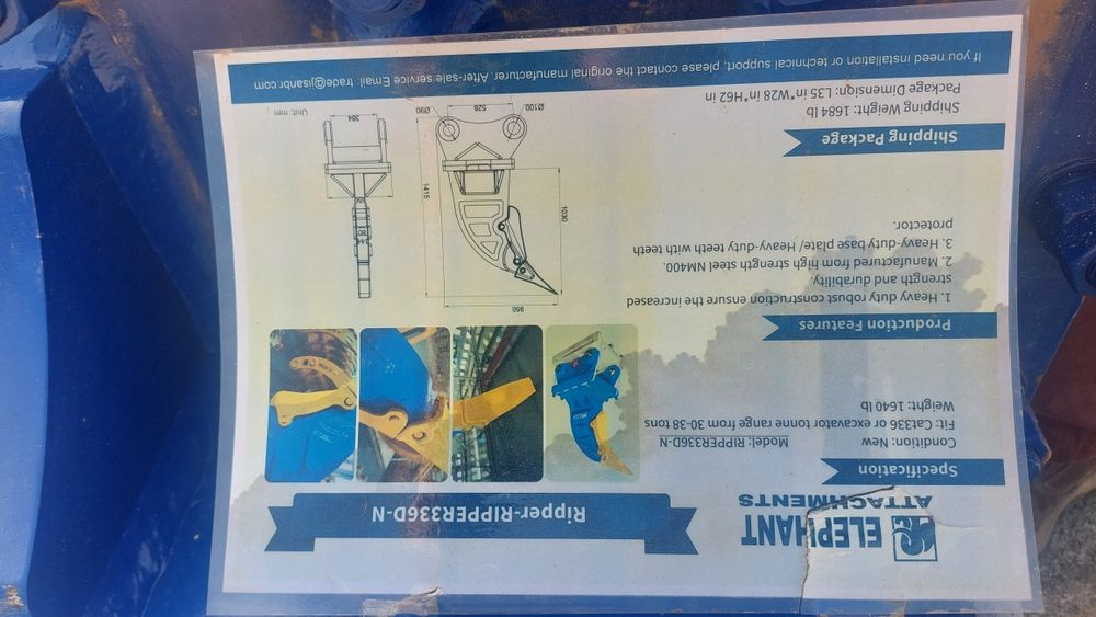 Riper para giratória de 30 a 40 ton