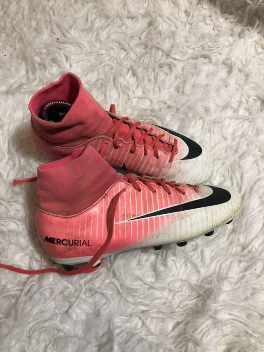 Buty korki Nike Mercurial rozmiar 38 24 cm białe różowe
