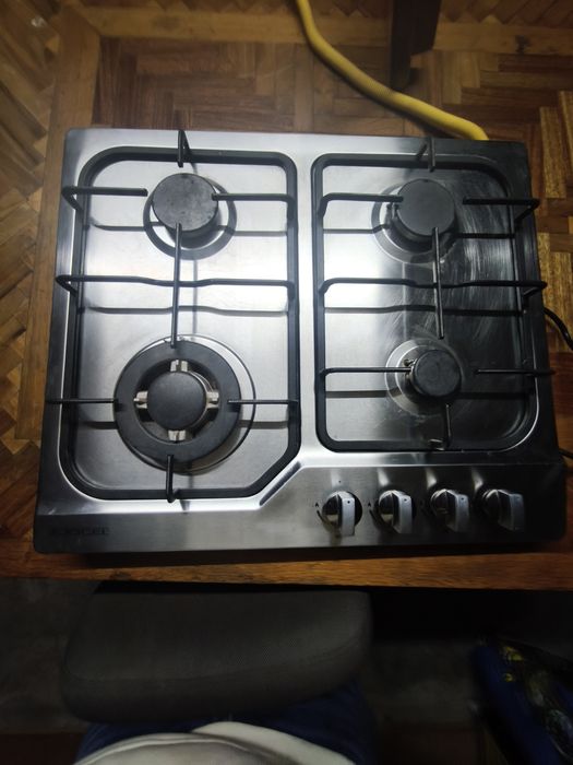 Conjunto JOCEL: Placa a Gás Natural + Forno de Encastre em Inox (Excel