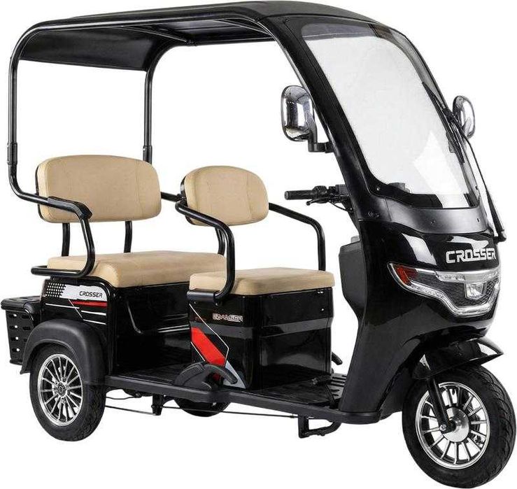 электроскутер Електротрайк CROSSER TR-7 1000W-72V-24Ah GraFen-АКБ шини 10"(2026)