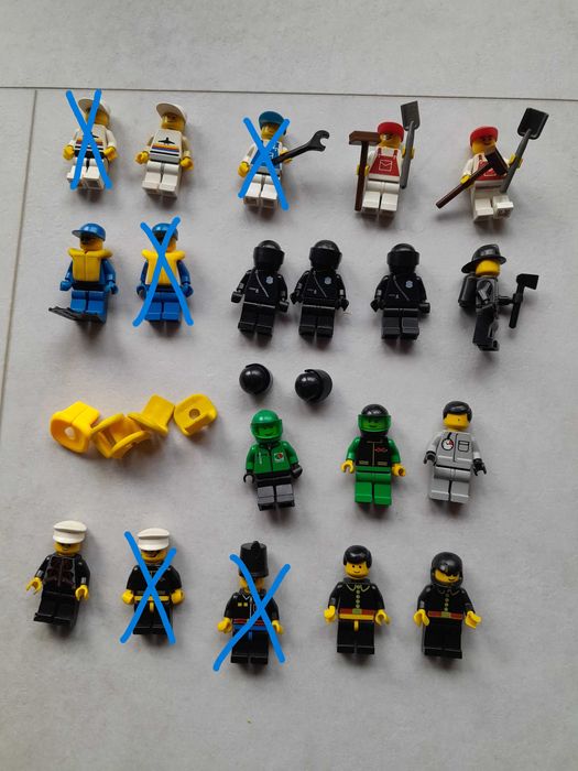 Stare figurki LEGO zestaw 14 sztuk różne mix