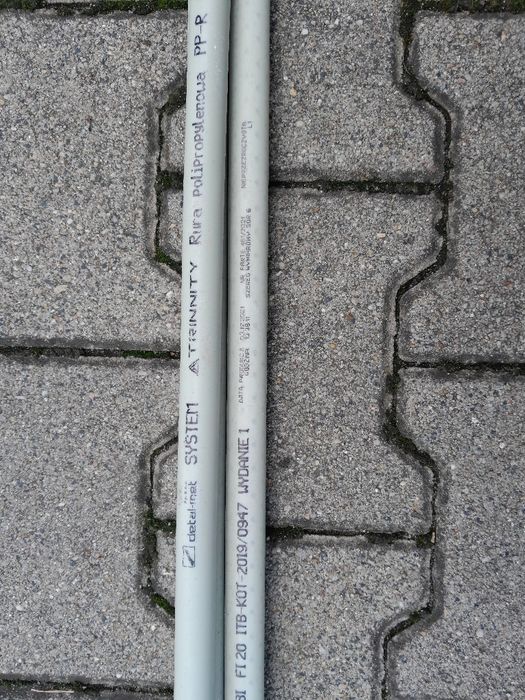 Rurki zgrzewane plastikowe NOWE!