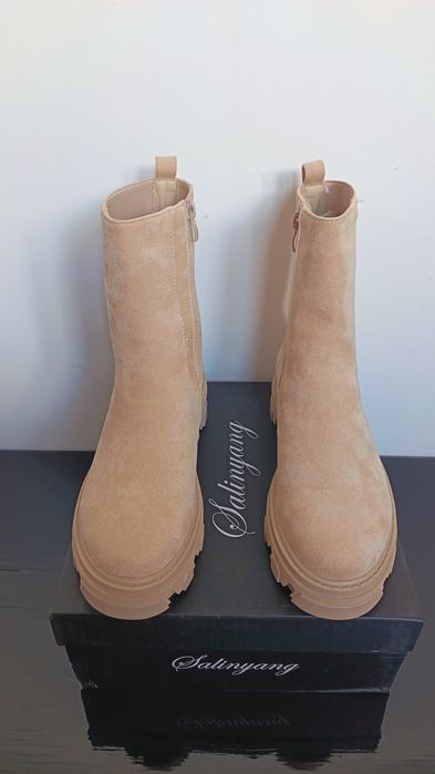 Botki zamsz 40 Nowe