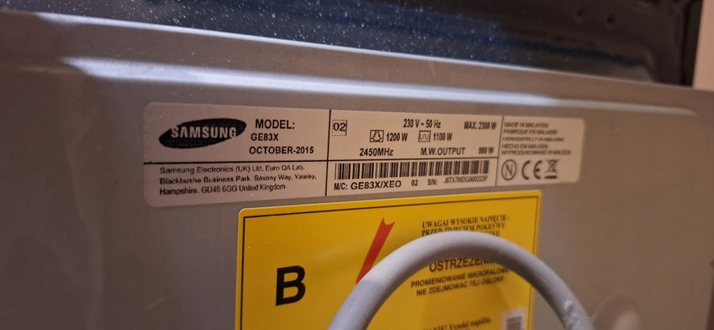 Samsung GE83X Mikrofalówka Mikrofala. Wynajem budowa remont