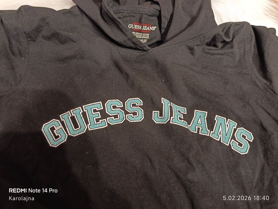 Guess jeans t-shirt damski z kapturem rozmiar XL