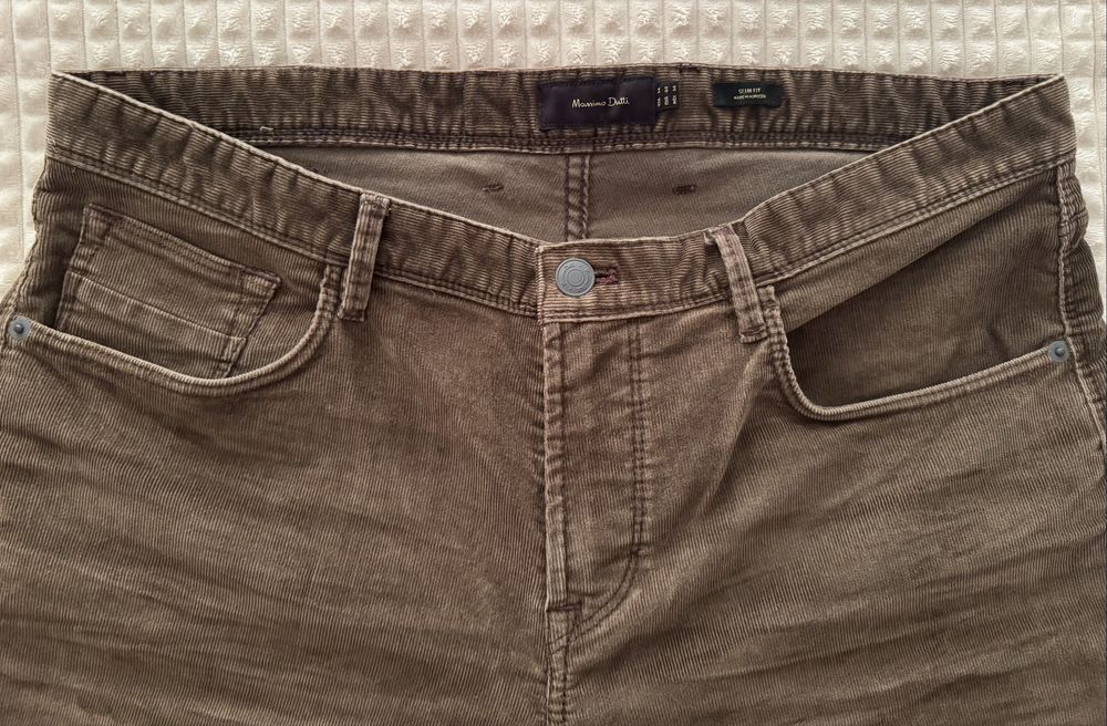 Штани вельветові Massimo Dutti чоловічі