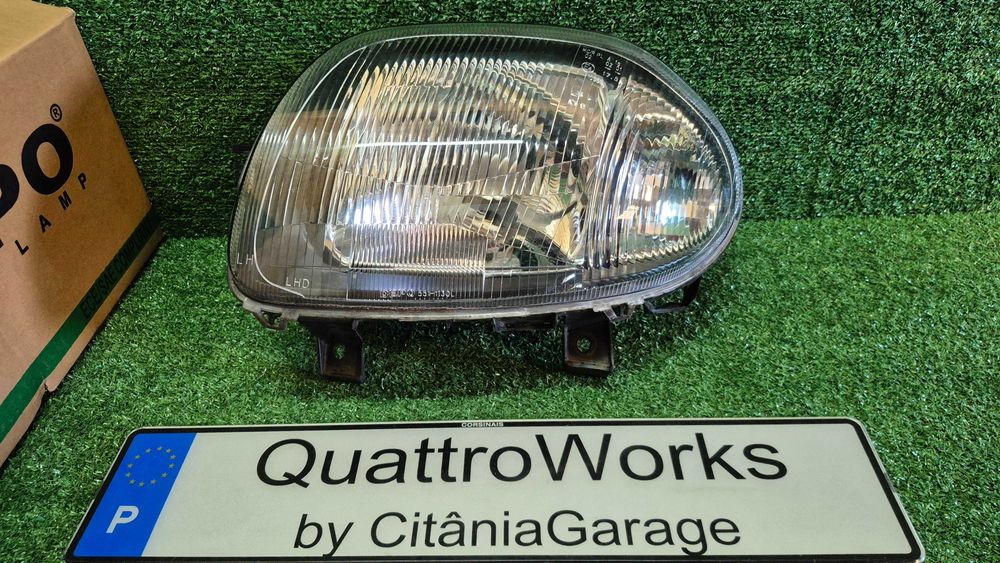 Otica Farol Esquerdo Renault Clio II 1998 a 2001 Ref. 551-1130L-LD-EM USADA DEPO COMO NOVA