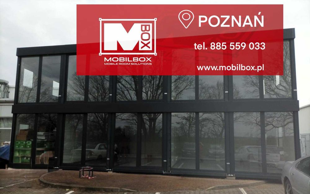 pawilon biurowy z kontenerów, pawilon handlowy, pawilon, kontenery