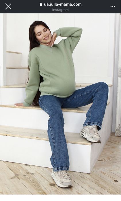 Джинсові штани для вагітних