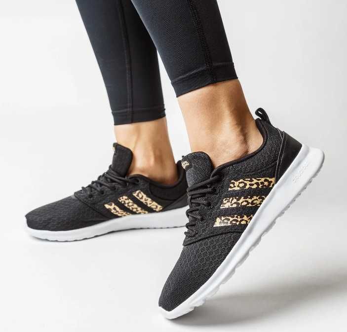 Nowe buty sportowe damskie Adidas QT RACER 2.0 rozmiar 37/38 panterka
