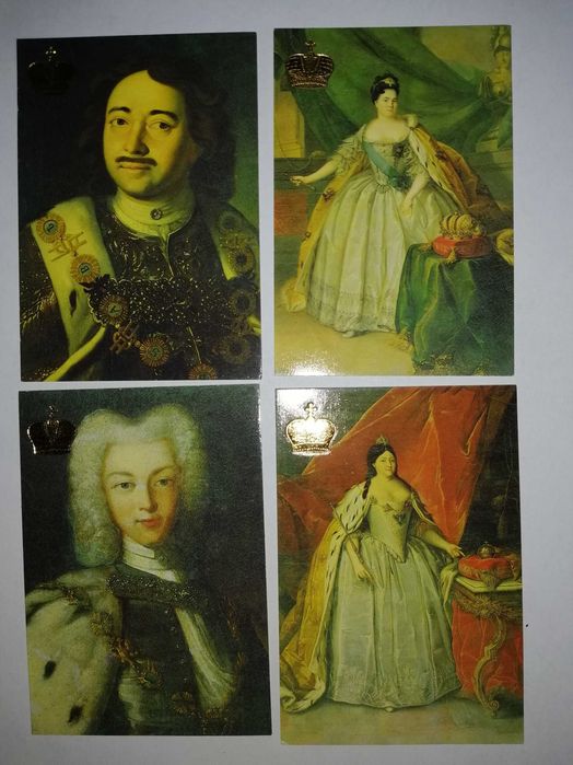 «Династия российских царей Романовых». Календарики карманные  18 штук