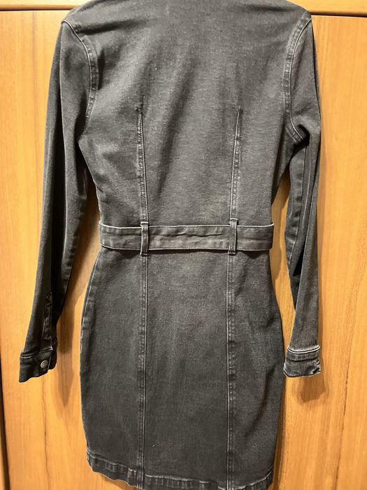 Джинсова чорна сукня Reserved