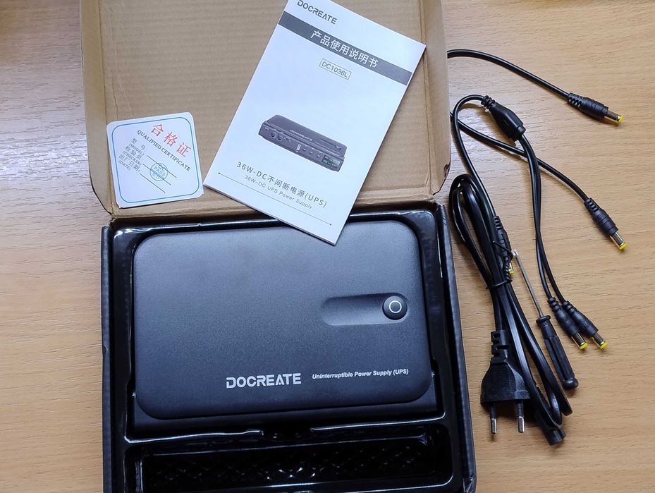 Повербанк для роутера Power Bank Docreate DC1036L 36W 12V 9 5В ДБЖ ИБП