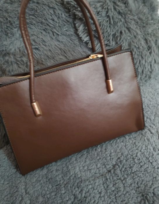 Elegancka torebka brąz NOWA