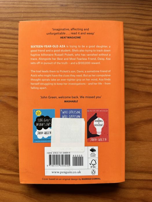 Livro - Turtles all the way down, John Green