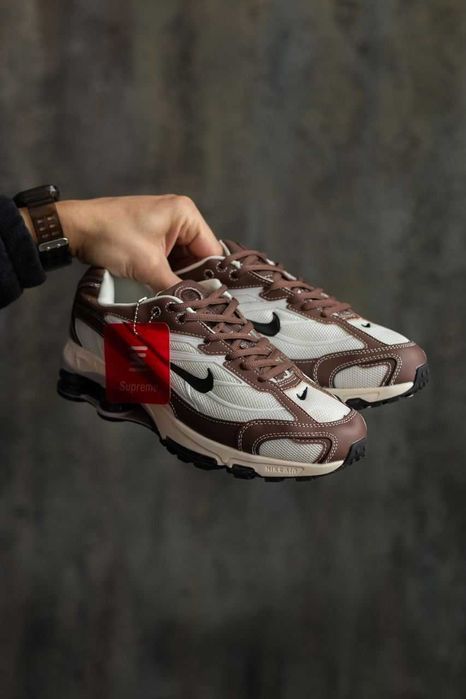 !SALE! Nike Shox Ride 2 Supreme White/Brown 37 38 39 40 41 42 43 44 45