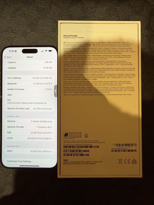 Iphone 15 pro max 256 gb