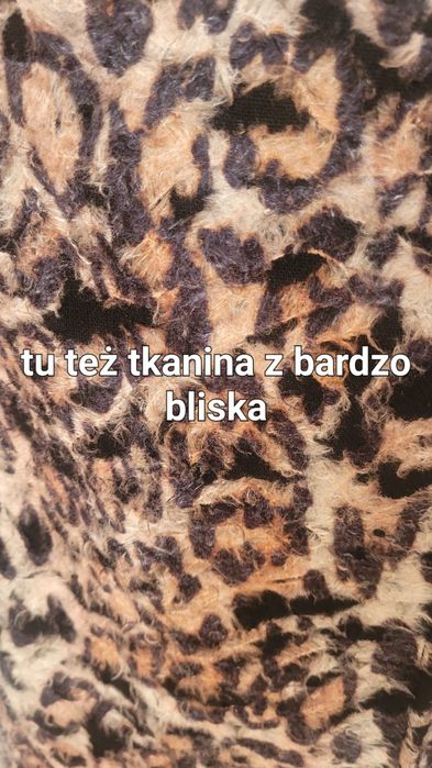 Krótki płaszczyk w panterkę, rozm.42