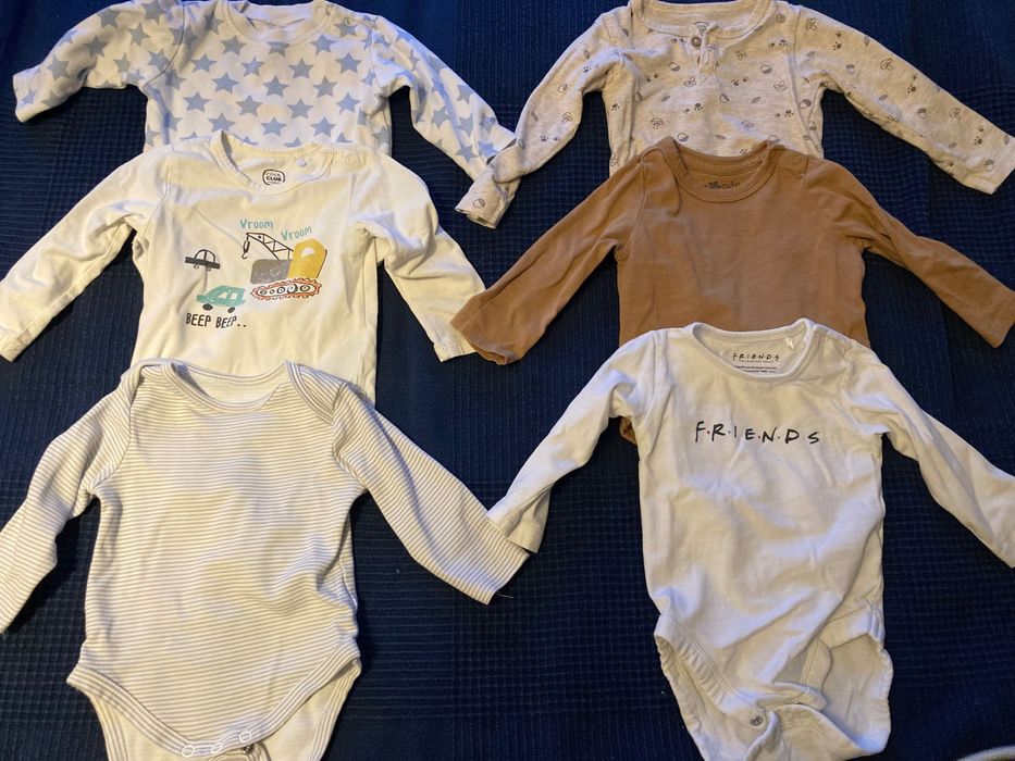 Body niemowlęce r.68 - 6 sztuk