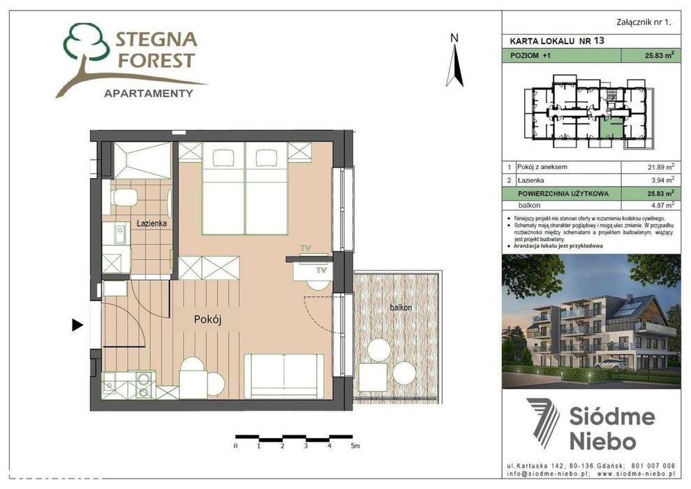 Inwestycyjny apartament | M13 - Widok 2