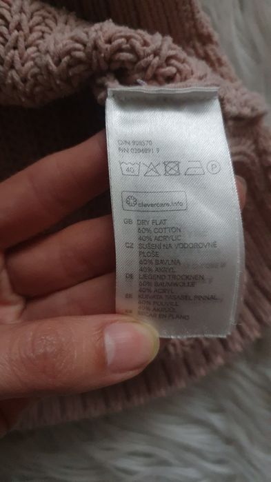 H&M bawełniany sweter stan idealny rozm. S