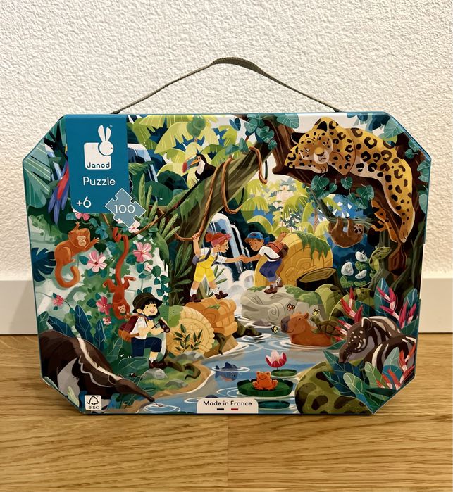 Пазл для дітей Janod «Пригоди Інків» у валізі на 100 елемнтів