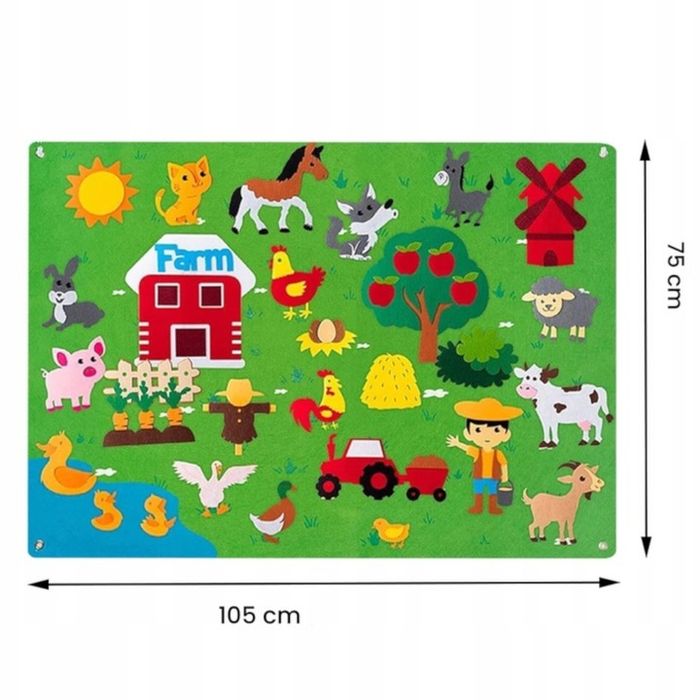 Tablica Filcowa Zabawka Filcowa Mata Na Rzepy Farma F21