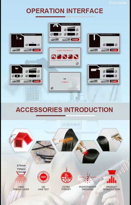 Aparelho de Laser de Diodo para Estímulo do Crescimento Capilar