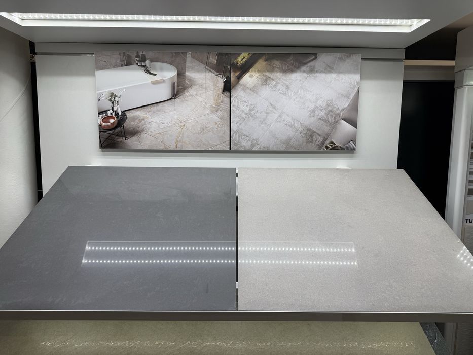 Płytki Gres 59,8 x 59,8 cm POLER Doblo Grafit i Szary Gatunek 1