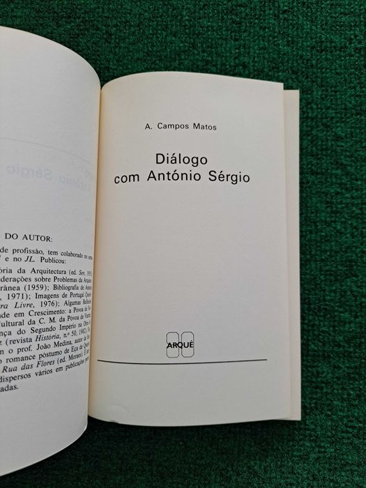 Diálogo com António Sérgio (1.° Edição) - A. Campos Matos