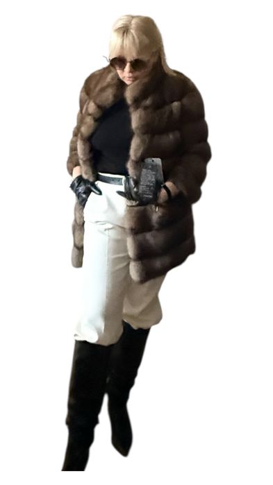 Шуба соболь баргузин Manzari оригинал лавандер