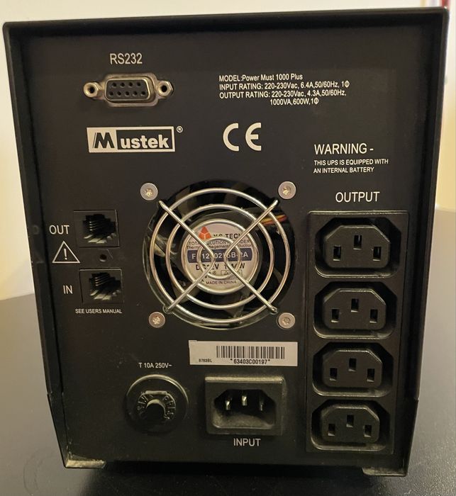 Джерело безперебійного живлення Mustek powermust 1000