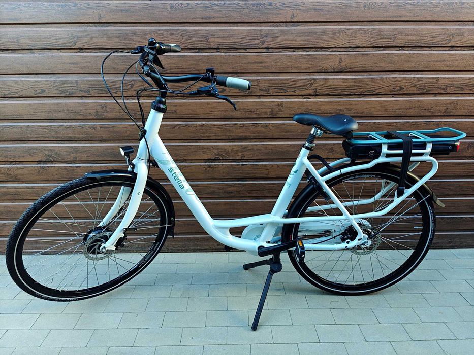 Rower elektryczny STELLA FIORE 1100 km 14.7 AH 529 WH 36v Asystent prowadzenia Jak nowa 9 TRYBÓW