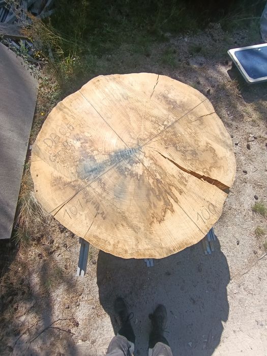 Dąb plastry na stolik kawowy live edge blaty