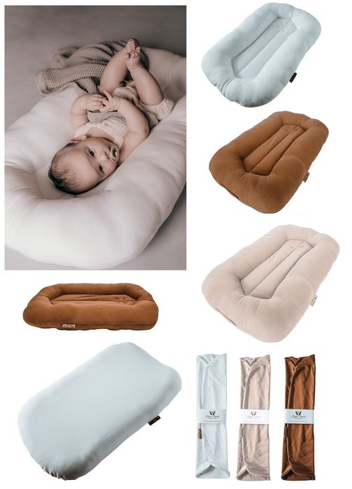 Kokon barankowy snuggle nap Fizjo me gniazdo niemowlęce organic teddy