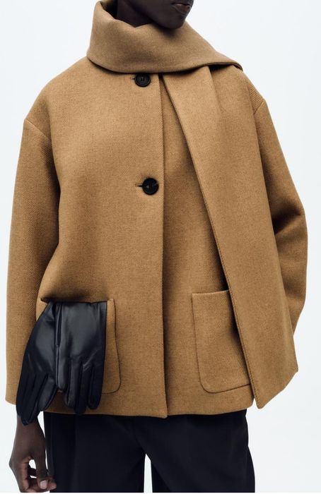 Очень красивое стильное пальто Zara р-р M-L