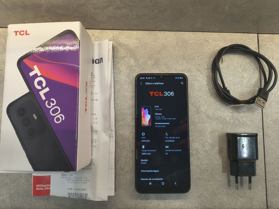 TCL 306 cinza sideral