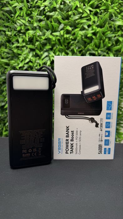 Потужний павербанк для ноутбука! Veger 56000 mAh 130W з гарантією