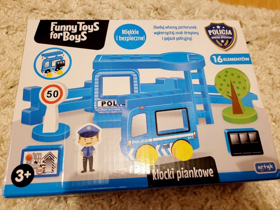 Klocki piankowe Policja