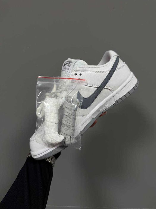 Кросівки Nike SB Dunk low Supreme 94 White Grey premium