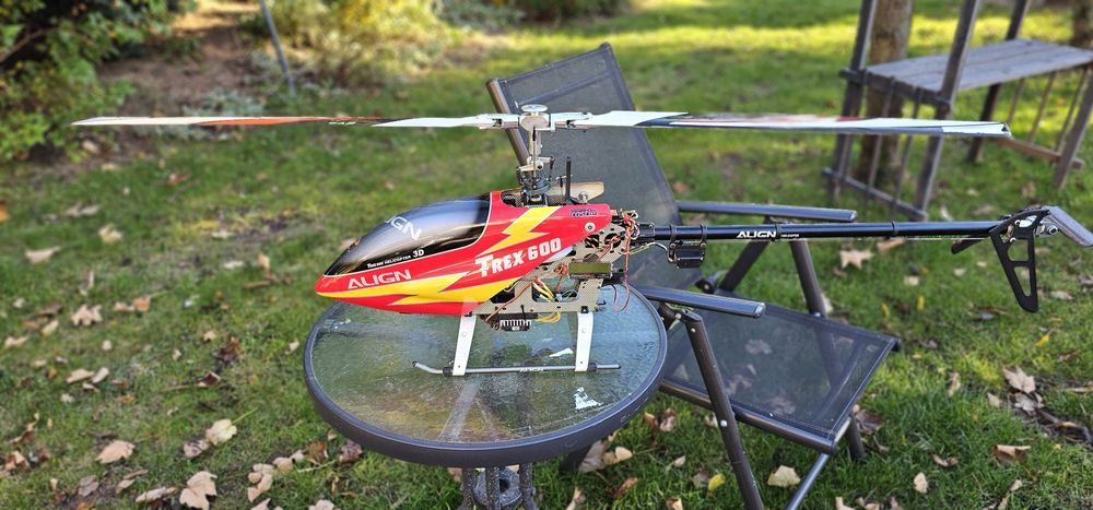 Helikopter trex 600 flybareless t-rex Model śmigłowiec rc