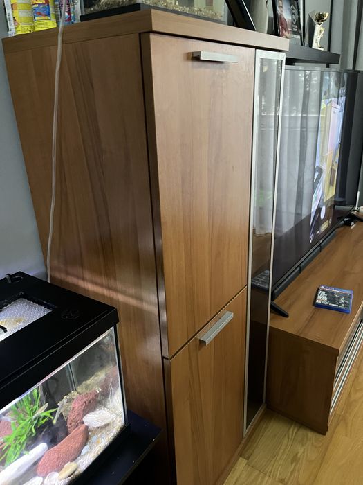 Conjunto de sala ( mesa de centro , movel apoio televisao , vitrine)