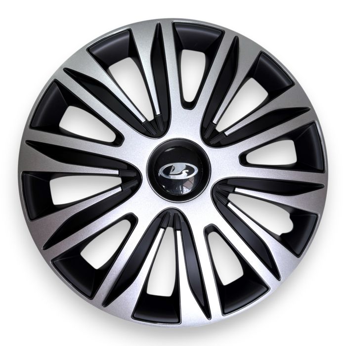 Колпаки на колеса Nardo silver black черние металик ковпаки чорні