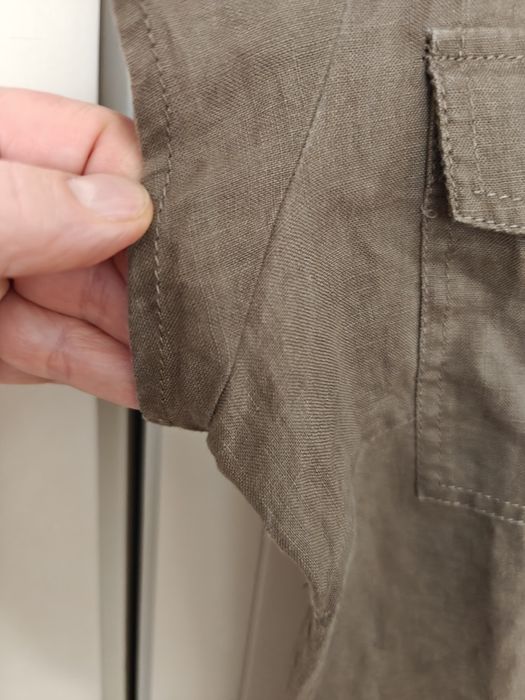 Solar bluzka len khaki nowa i spódnica