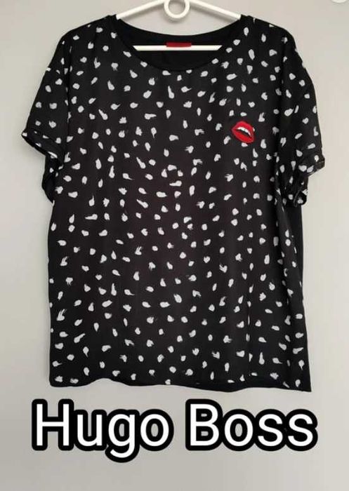 Blzuka Hugo Boss czarna we wzory
