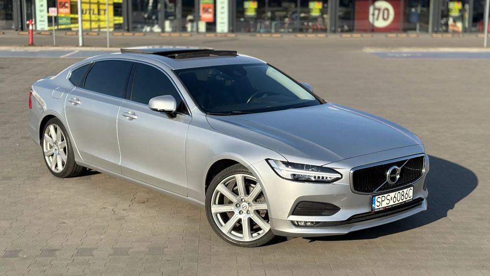Volvo S90 Volvo S90 T5 AWD 4x4 250KM | 2017 | 126 tys km | Szklany dach, Serwis